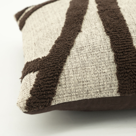 250135 | Kussen Majani - dark brown | By-Boo
