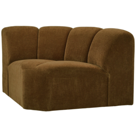 377458-H | Mojo hoekelement - ribstof honinggeel | WOOOD