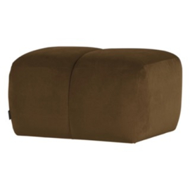 378450-VH | Mojo poef - velvet honinggeel | WOOOD
