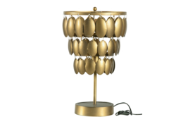 800234-A | Moondust tafellamp - metaal antique brass | BePureHome