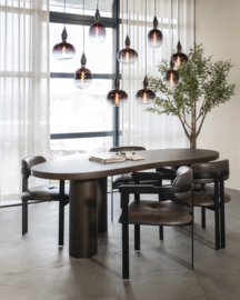 96249 | Eettafel Bobbie 215x110x76 - bruin | Eleonora