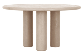 SC 180765 | Eettafel Clio rond 140 - Sand  | DTP Home