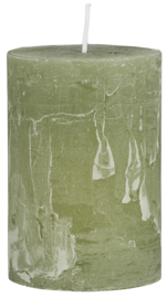 78023-10 | Rustic candle - green tea Ø:6.8 H:10 | Ib Laursen 