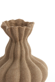 5747682 | Vaas deco Ø17x26 cm SILVIO - mat bruinn | Light & Living - Binnenkort verwacht!
