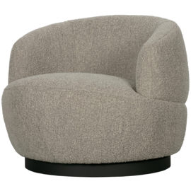 800037-N | Woolly draaifauteuil - bouclé naturel gemêleerd | BePureHome