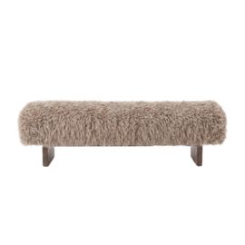 737182 | Hair bench with wooden legs - brown | PTMD