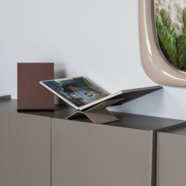 377227-D | Brook boekenstandaard staand - metaal donkerbruin | WOOOD