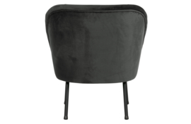 800748-Z | Vogue fauteuil - fluweel zwart | BePureHome