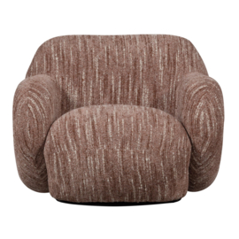 377484-R | Folke draaifauteuil - chenille oudroze melange | WOOOD