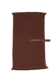 Gastendoekje ontspan en geniet 30x55cm - bruin | Zusss - binnenkort verwacht!