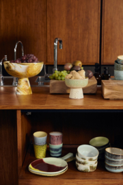  KST0233 | 70s ceramics: coffee mugs, artistic (set of 4) | HKliving 