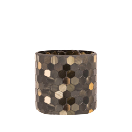 736348 | Calep tealight mosaic S - dark green | PTMD 