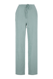 Broek van crinkle stof -grijsblauw | Zusss
