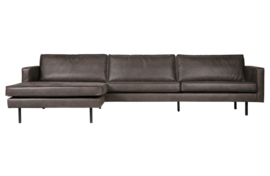 800905-Z | Rodeo chaise longue links - zwart | BePureHome