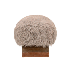 738832 | Hair bench with wooden legs small - brown | PTMD