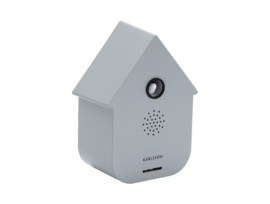 KA6095GY | Sound box modern cuckoo - mouse grey | Karlsson by Present Time - Eind juni weer verwacht!