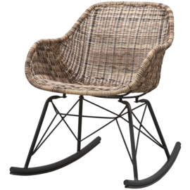 377343-N | Minka schommelstoel - rattan naturel | WOOOD