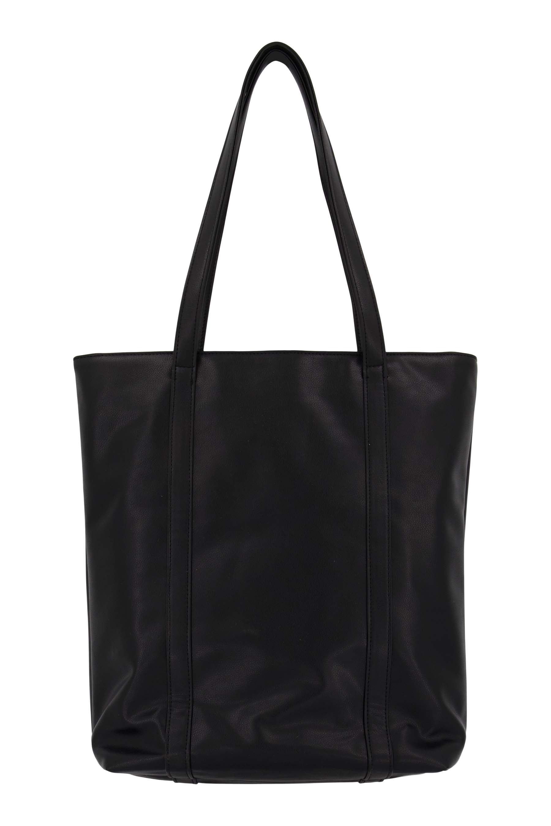 Schoudertas met voorvak - zwart | Zusss