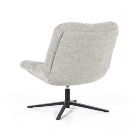  95580 | Fauteuil Danica - lichtgrijs baquer | Eleonora