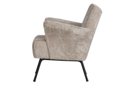  801138-N | Muse fauteuil - grof geweven stof naturel | BePureHome