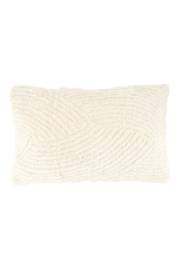 Kussen boucle geweven patroon 50x30cm - off white | Zusss - Binnenkort verwacht!