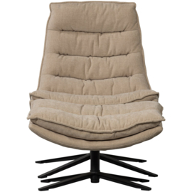 377553-N | Kube draaifauteuil met hocker - naturel | WOOOD