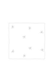 Servetten bloem 12,5x12,5cm - wit/goud | Zusss