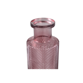 720838 | Sungdo striped vase - pink sprayed | PTMD 