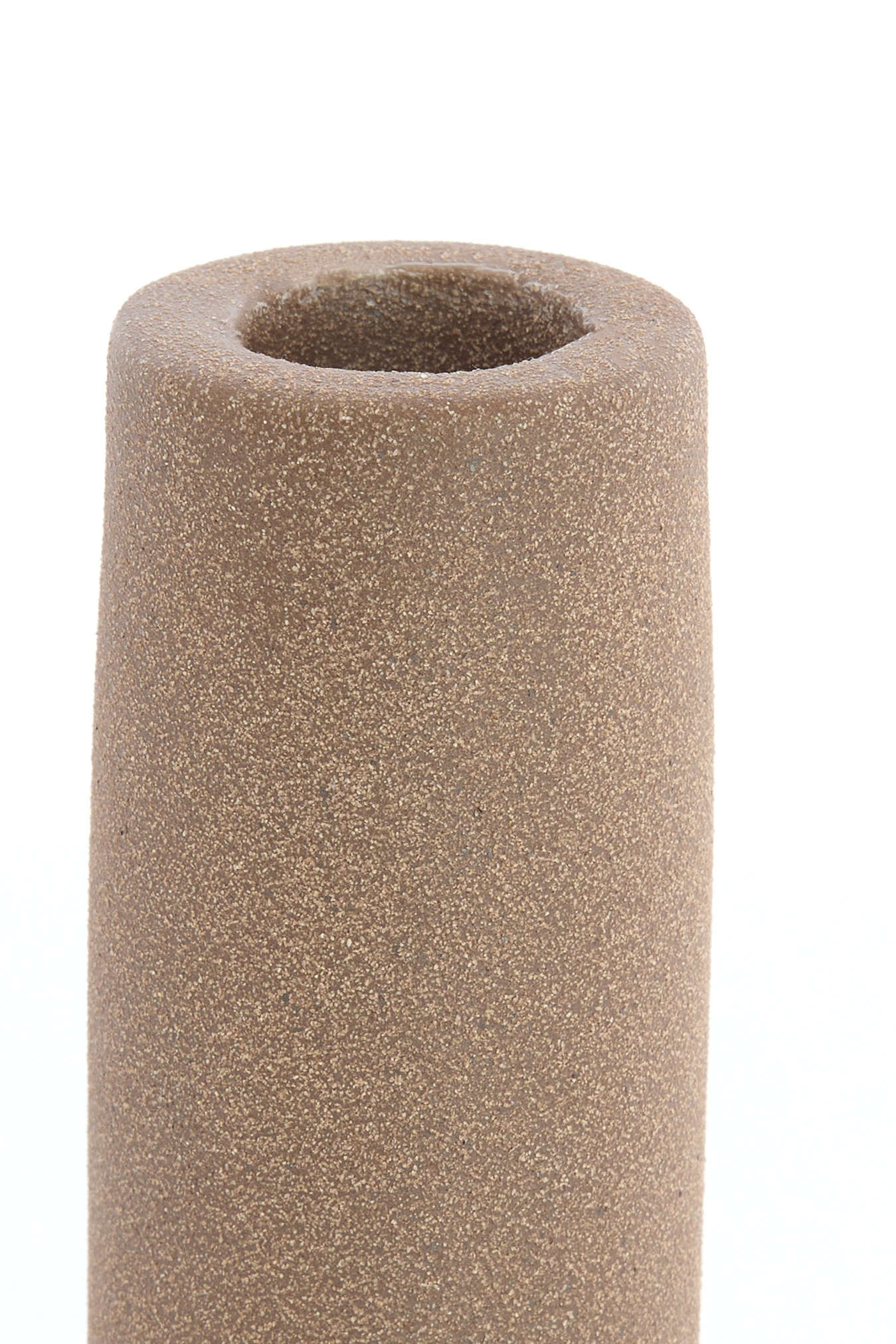 6079583 | Kandelaar Ø10x20,5 cm BURANO - mat bruin | Light & Living