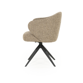 96342 | Stoel Connor - zwart/bruin | Eleonora