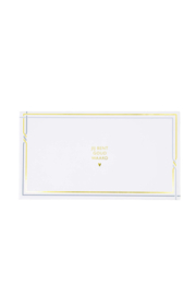 Giftset jij bent goud waard - wit/goud/blauw  | Zusss