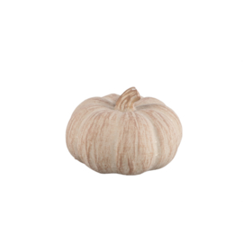 734730 | Yunis pumpkin shaped statue XS - beige | PTMD 