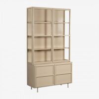 Vitrinekast Langley  - Zand | New Routz