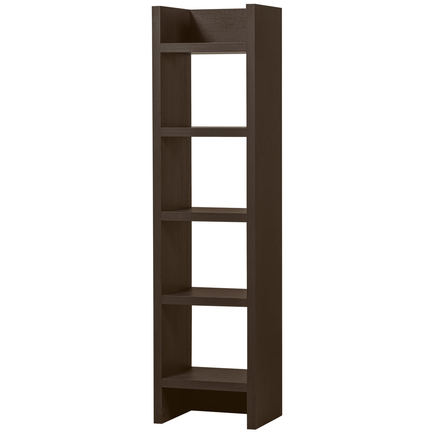377431-D | Timo open kast - mdf donkerbruin 195x50x40 cm | WOOOD