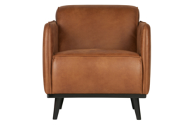 378670-09 | Statement fauteuil met arm - eco leer cognac | BePureHome