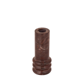 734811 | Bazil marble canlde holder M - burgundy | PTMD
