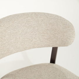 96297 | Fauteuil Mikky - bruin/taupe | Eleonora