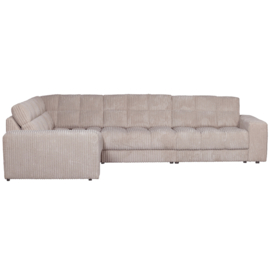 379014-RN | Second date hoekbank links - ribstof naturel | WOOOD