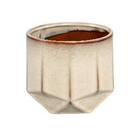 717601 | Kaima pot angular print L - cream | PTMD 