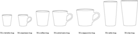ACE6986 | 70s ceramics: latte mug, frost | HKliving *uitlopend artikel, laatste exemplaren