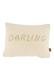 Kussen teddy darling 35x25cm - zand | Zusss - Wordt verwacht!
