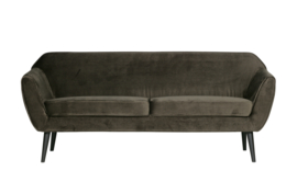 340451-G | Rocco sofa 187 cm - fluweel warm groen | WOOOD