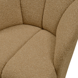 377463-GM | Mojo draaifauteuil - bouclé geel/bruin melange | WOOOD