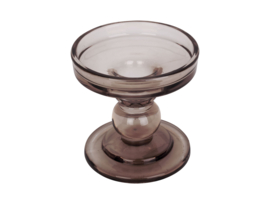 PT3731BR | Candleholder Glass Art small - Chocolate brown | Present Time