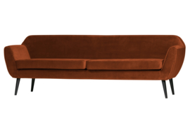 340480-126 | Rocco xl sofa 230 cm - fluweel roest | WOOOD