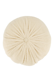 Kussen teddy rond 40cm - zand | Zusss -  Wordt verwacht!