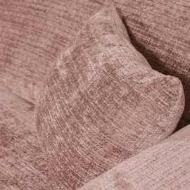 375072-T | Cloud chaise longue links - geweven chenille taupe/roze | WOOOD
