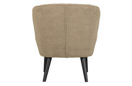 375690-TS | Sara fauteuil - teddy sand | WOOOD