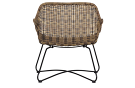 379608-B | Frankie fauteuil rattan outdoor - bruin melange | WOOOD Exclusive