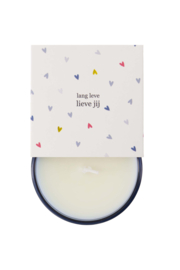 Geurkaars in wikkel hoera - blauw | Zusss